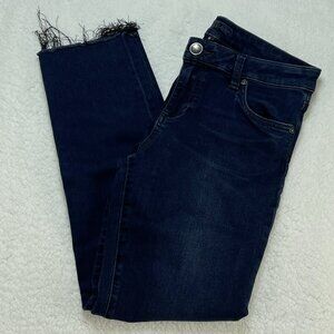 Kut From The Kloth Jeans Womens Sz 8 Blue Diana Skinny Ankle Mid Rise 29x27